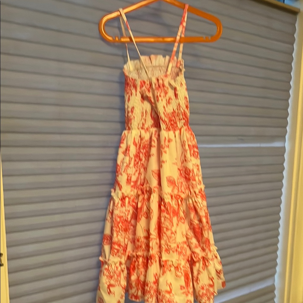 Pink Floral Print Summer Dress - Picture 4 of 5